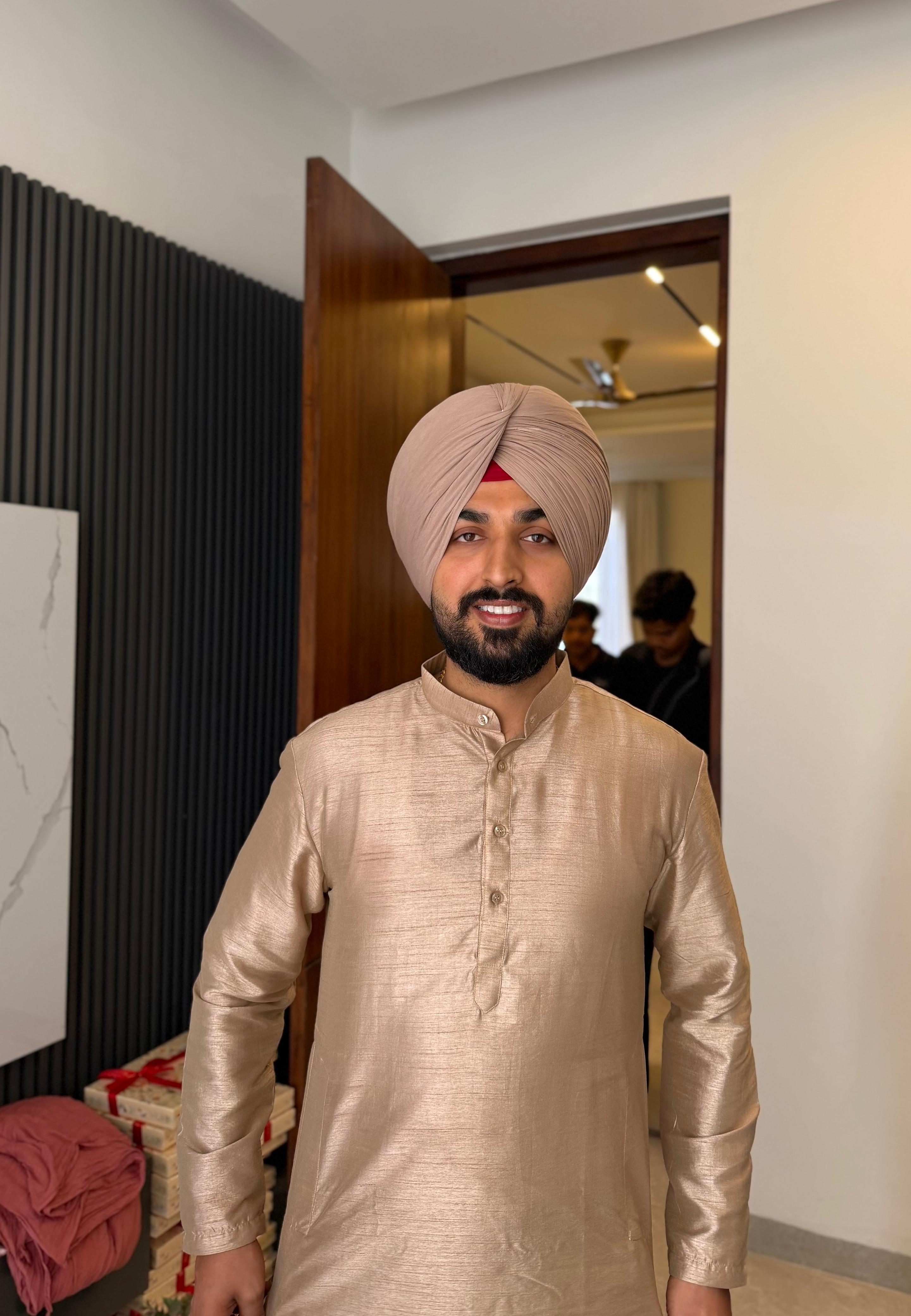 Professional turban tying for wedding family members